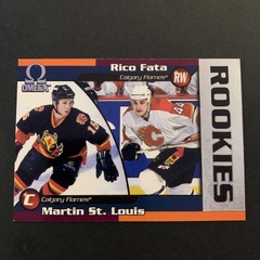 1998-99 Pacific Omega #38 Martin St.Louis / Rico Fata Rookies Calgary Flames